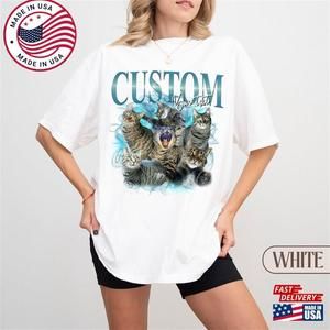 Custom Pet Photo -  Graphic 90S Tshirt T-Shirt